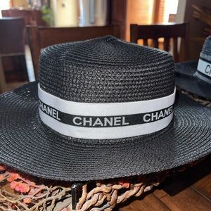 chanel beach hat